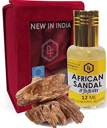 Parag Fragrances African Sandalwood 12ml Pure, Rich and Precious Sandalwood With The Touch of Zaffran (Sandalwood Attar For Man) 0% Alcohol
