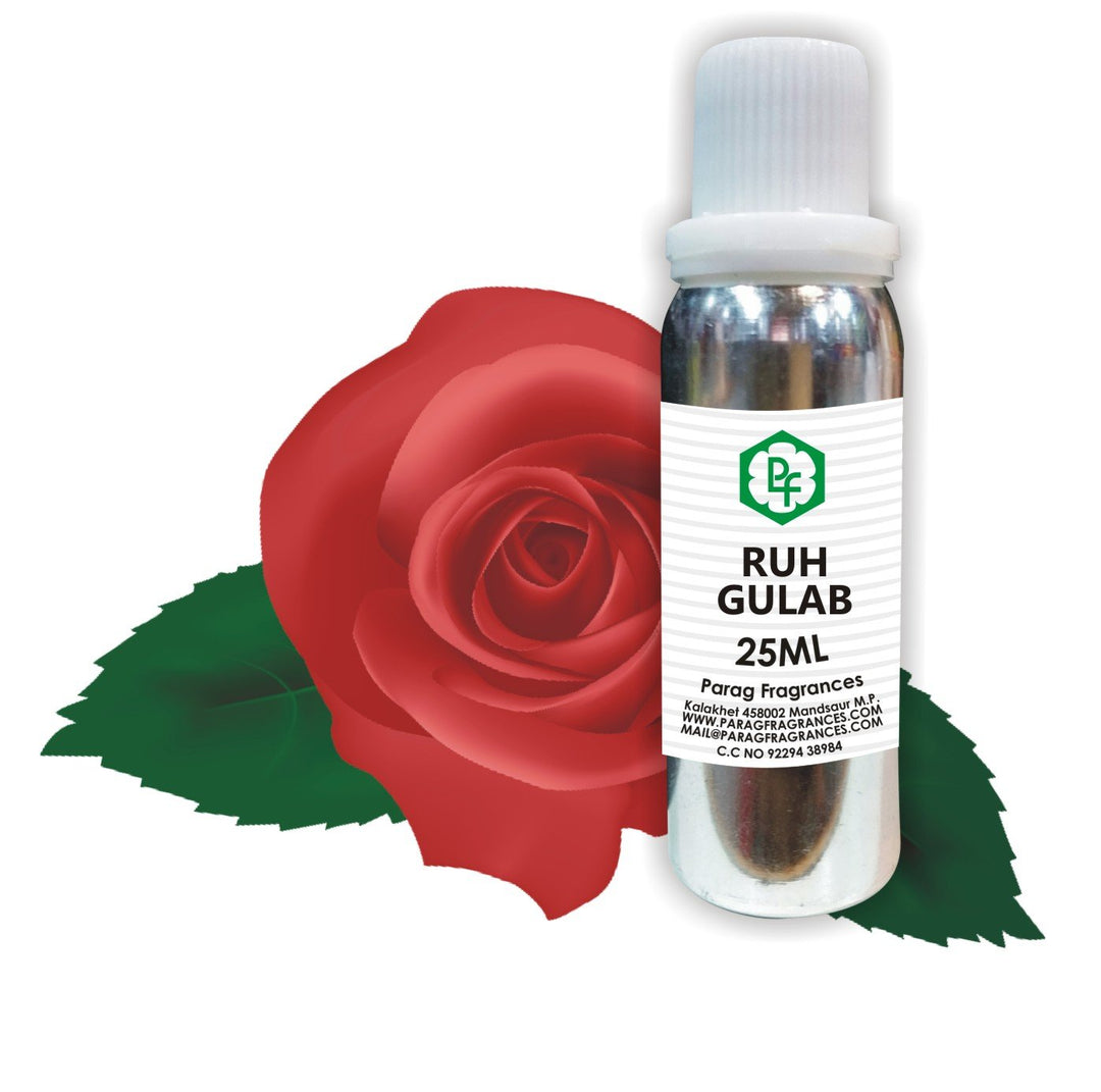 Parag Fragrances RUH GULAB 25 ML, Real and Long Lasting Attar, 0% Alcohol,Best Attar For Man