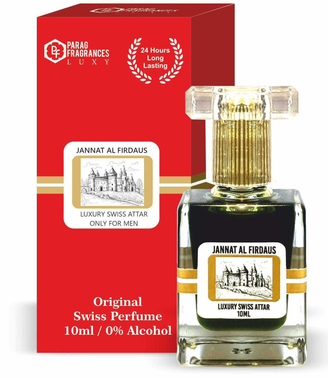 Parag Fragrances Jannat al Firdaus Attar 10ml / Long Lasting & Real Swiss Fragrance of Jannat al Firdaus Attar For Men