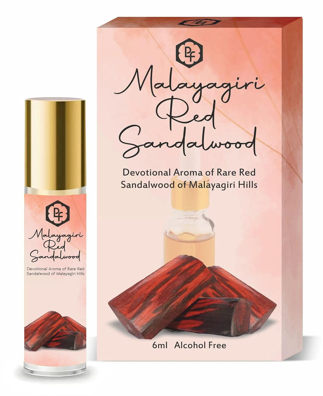 Parag Fragrances Alcohol Free & Long Lasting Attar Perfume Roll-On 6ml (Malyagiri Red Sandalwood)