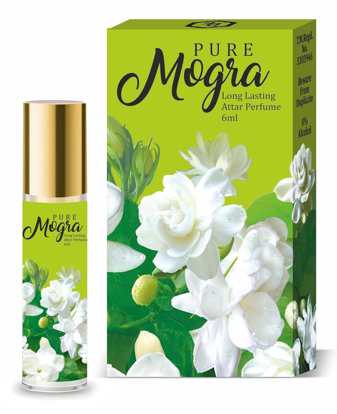 Parag Fragrances Alcohol Free & Long Lasting Attar Perfume Roll-On 6ml (Pure Mogra)