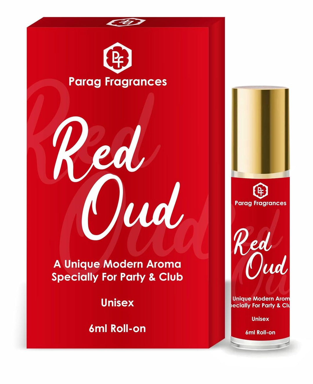 Parag Fragrances Alcohol Free & Long Lasting Attar Perfume Roll-On 6ml (Red Oud)