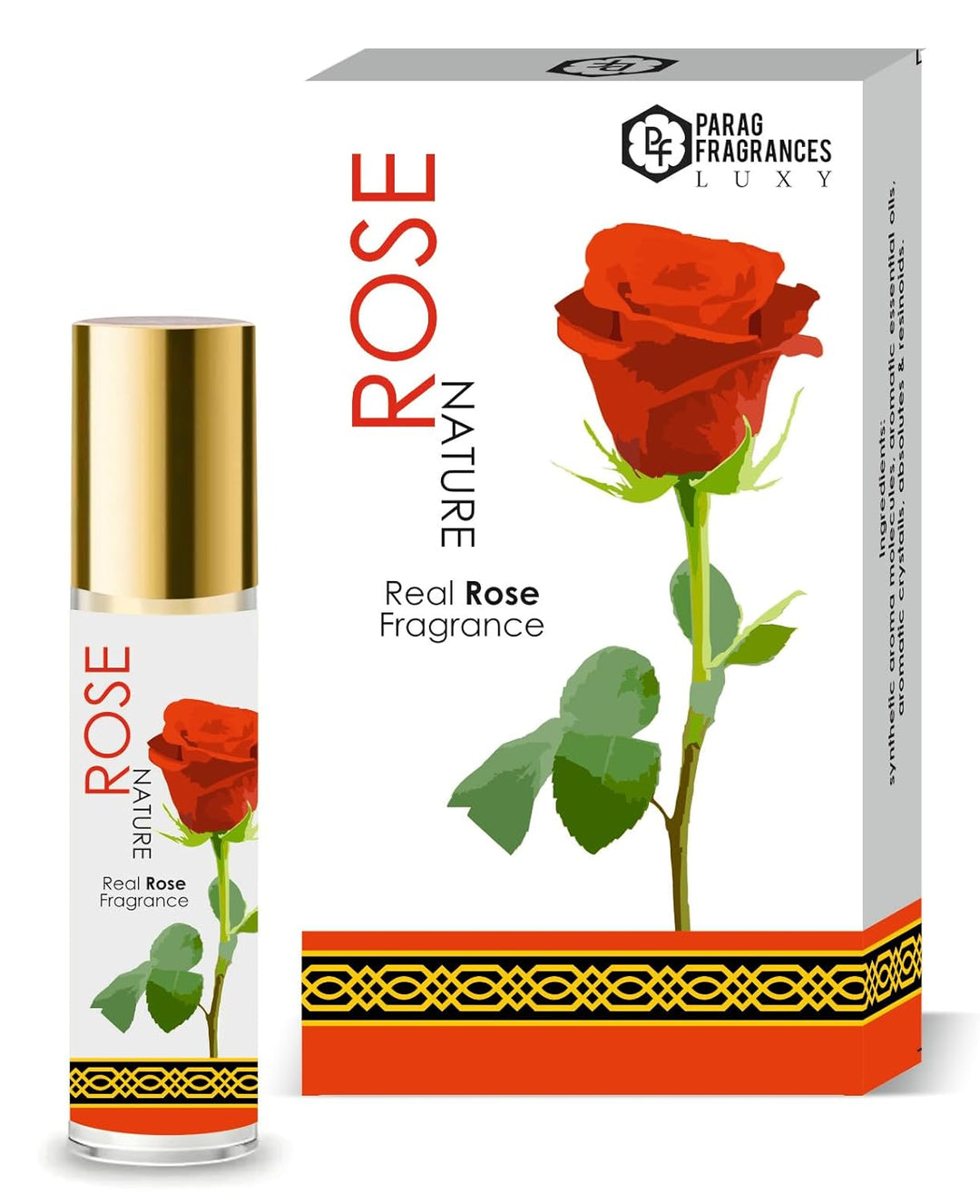 Parag Fragrances Alcohol Free & Long Lasting Attar Perfume Roll-On 6ml (Rose Nature)