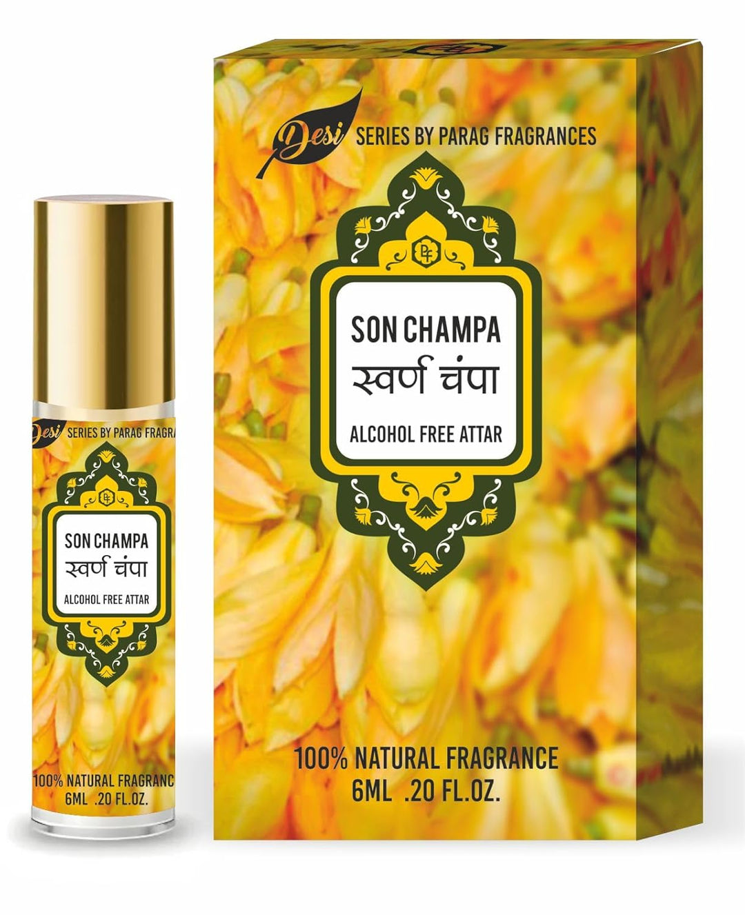 Parag Fragrances Desi Series Attars (6ml, Swarna Champa/Son Champa)