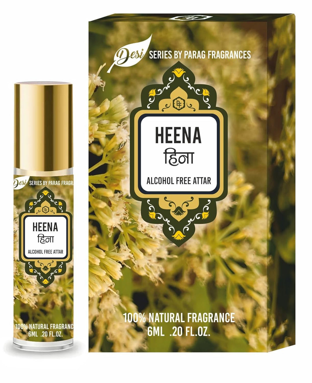 Parag Fragrances Desi Series Attars (6ml, Heena)