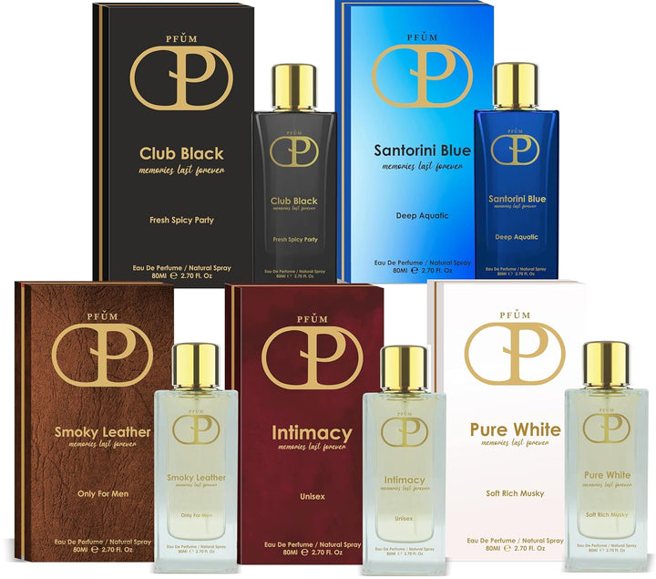 PFUM Smoky Leather Eau De Perfume For Men 80ml | Extreme Long Lasting Perfume For Party & Club For Men/Luxury Perfume For Men