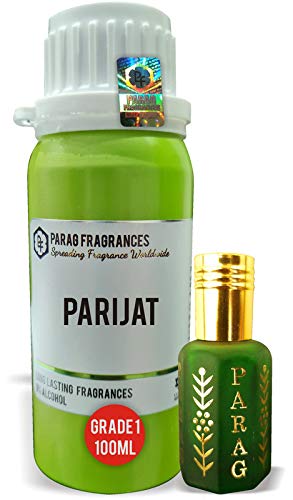 Parag Fragrances Parijat Attar 100Ml (With Empty Fancy Bottles) Natural Attar/Long Lasting Attar/Bhapka Processed Attar For Clothes And Religious Use