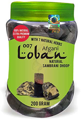 Parag Fragrances 007 Loban Sambrani Dhoop 200 Gram (with Herbs) / Loban Dhoop Sticks for Hawan, Dhoop, Prayer and Religious Use
