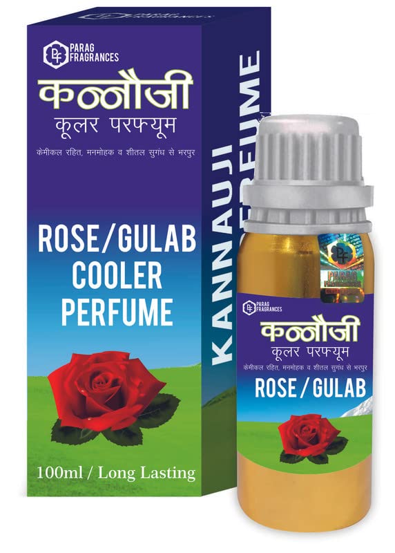 Parag Fragrances Rose/Gulab Cooler Perfume, 100g With Dropper/Kannauji Cooler Perfume/Cooler Scent/Cooler Attar For Water Cooler For Unisex