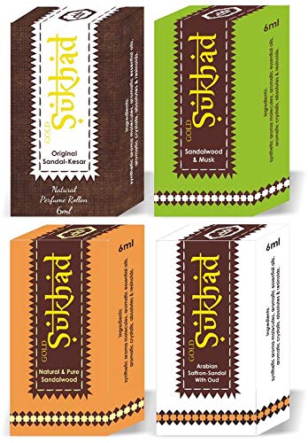 Parag Fragrances Gold Sukhad (Sandal-Saffron) Edition 1 Most Famous Attar of Parag Fragrances, Best Long Lasting Attar For Men & Women