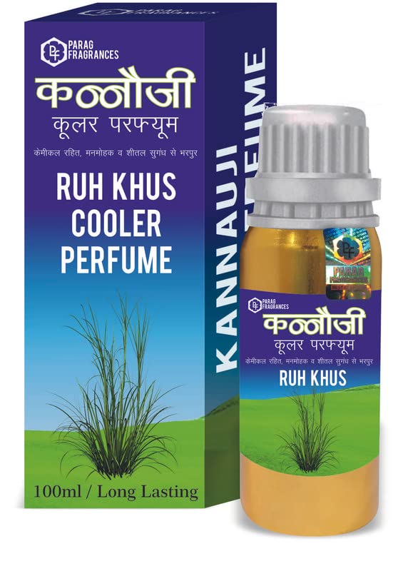 Parag Fragrances Ruh Khus Cooler Perfume 100ml / Kannauji Cooler Perfume/Cooler Scent/Cooler Attar For Water Cooler