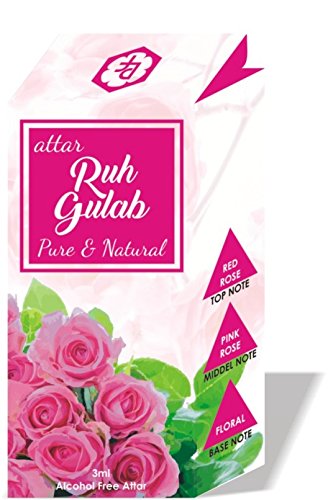 Parag fragrances Attar Ruh Gulab Alcohol-Free Fragrance (4 ml)