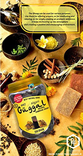 Parag Fragrances 007 Guggal Sambrani Dhoop 200 Gram (with Herbs) /Guggal Dhoop Sticks for Hawan, Dhoop, Prayer and Religious Use