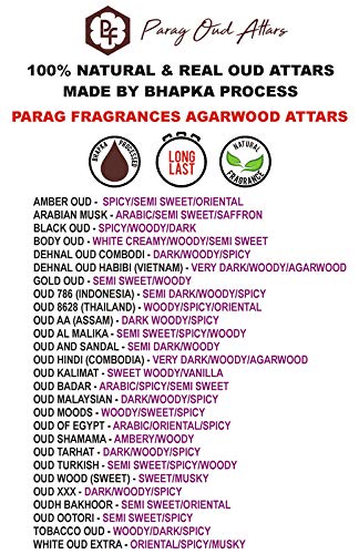 Parag Fragrances Wood Collection 12ml Oud/Oudh Attar