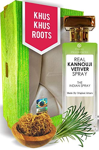 Parag Fragrances Kannouji Khus 60ml (Real Vetiver Roots Fragrance) Best Perfume For Men and Women, Long Lasting Perfume For Men