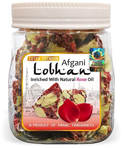 Parag Fragrances loban with Rose oil 250gm Natural Loban for Dhoop and Hawan/Natural Loban