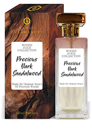 Parag Fragrances Precious Dark Sandalwood 60ml Real Natural Perfume Spray For Man & Women, Best Long Lasting Perfume Spray