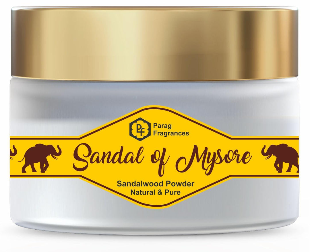 Parag Fragrances Sandal of Mysore Real Chandan Powder / 100% Natural Sandalwood Powder for Personal & Religious Use