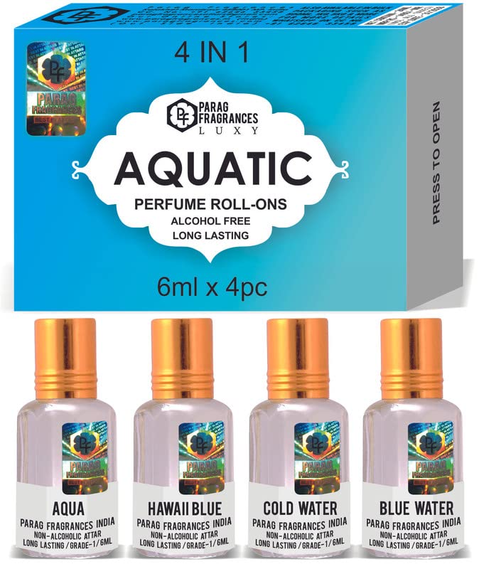 Parag Fragrances Top Attars Collection of India/Alcohol Free Attar Gift Pack
