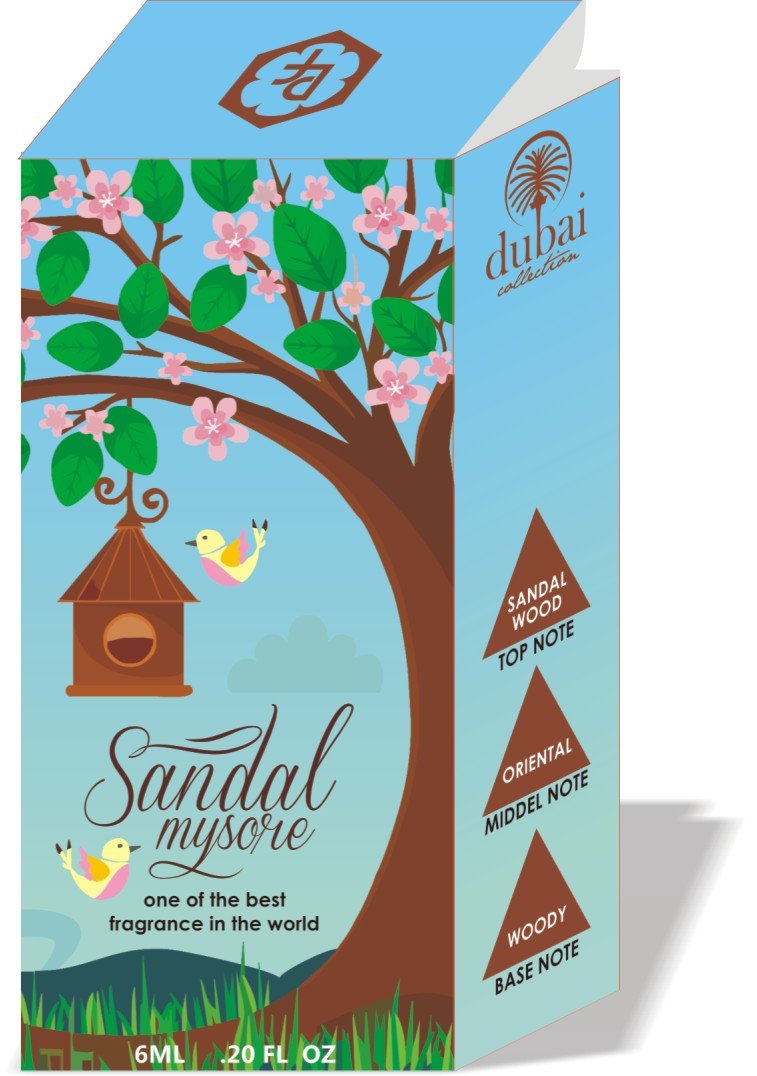 Parag Fragrances Sandalwood 6ml Long Lasting Attar (Alcohol Free)