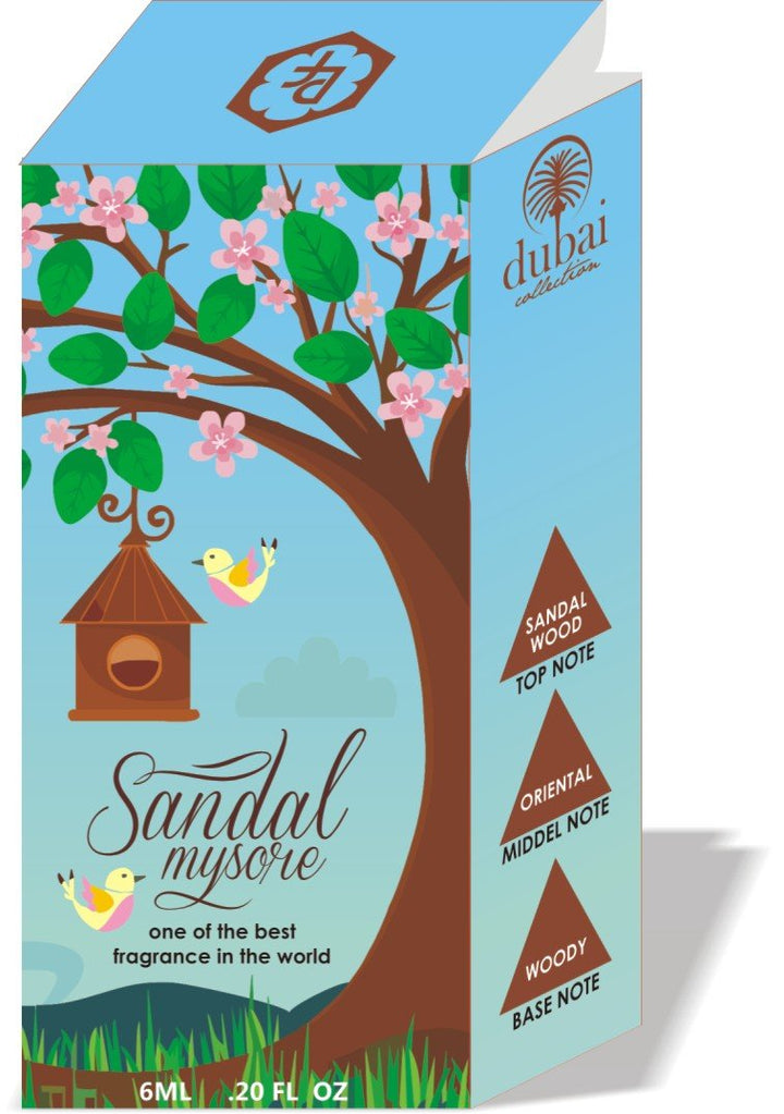 Parag Fragrances Sandalwood 6ml Long Lasting Attar (Alcohol Free)