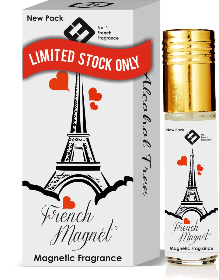 Parag Fragrances French Magnet & Wild Magnet (Unisex Alcohol Free Attar Perfume) Limited Stock/Offer Available Only For Some Time 6ml x 2pc / 12ml Attar For Men & Women/Party Fragrance