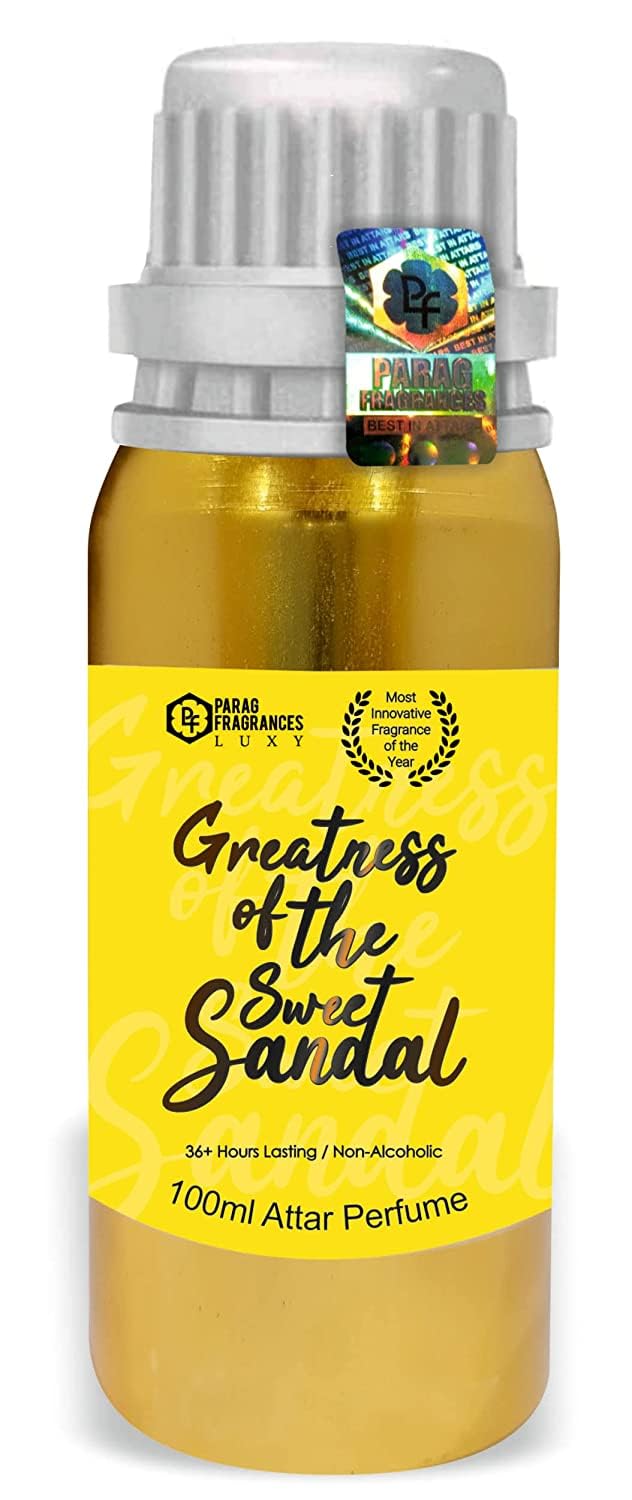 Parag Fragrances GratnessOf Sweet Sandal 100ml Non-Alcoholic & Long Lasting Attar Money Saver Pack