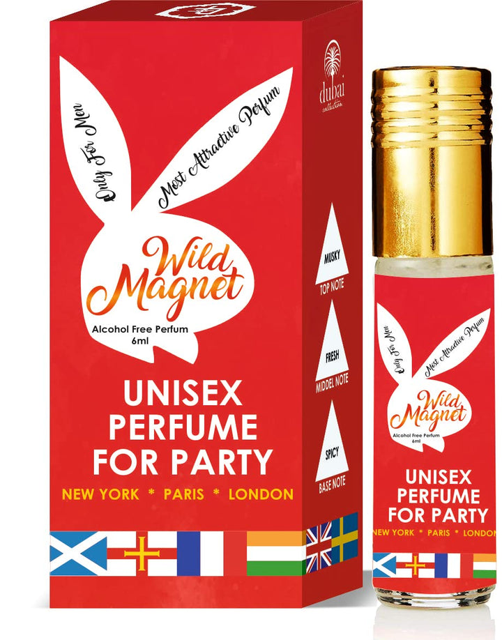 Parag Fragrances French Magnet & Wild Magnet (Unisex Alcohol Free Attar Perfume) Limited Stock/Offer Available Only For Some Time 6ml x 2pc / 12ml Attar For Men & Women/Party Fragrance