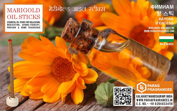 Parag Fragrances Marigold Essential Oil Dhoop Sticks 220 Gram