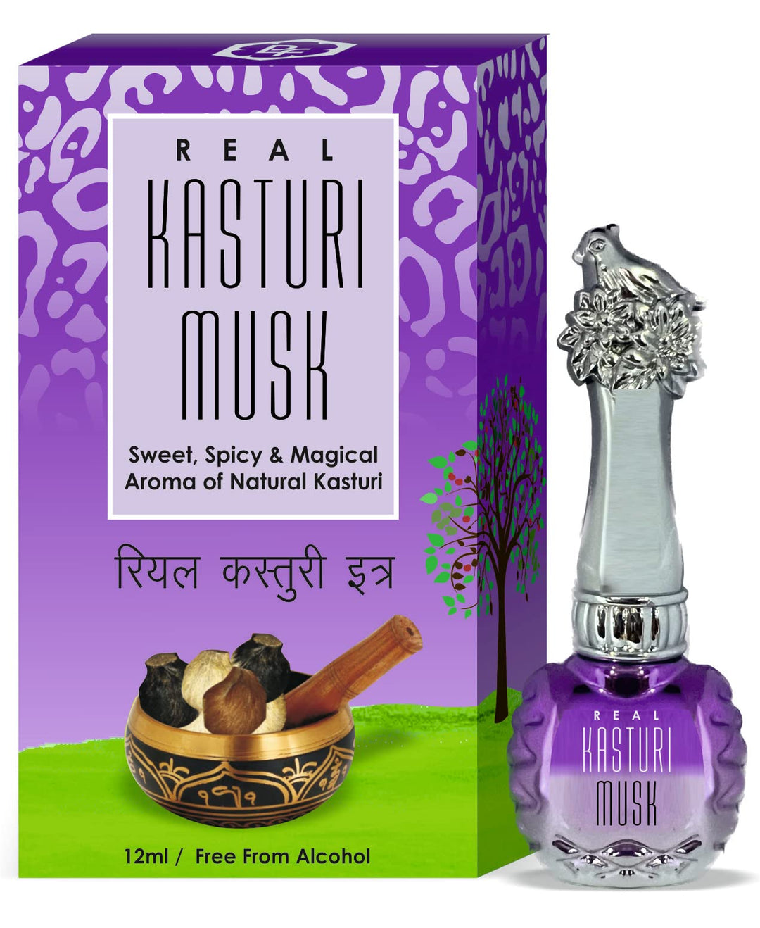 Parag Fragrances Florist Attar Perfume Series/Beautiful Packing and Long Lasting Attar of (Kasturi Musk)