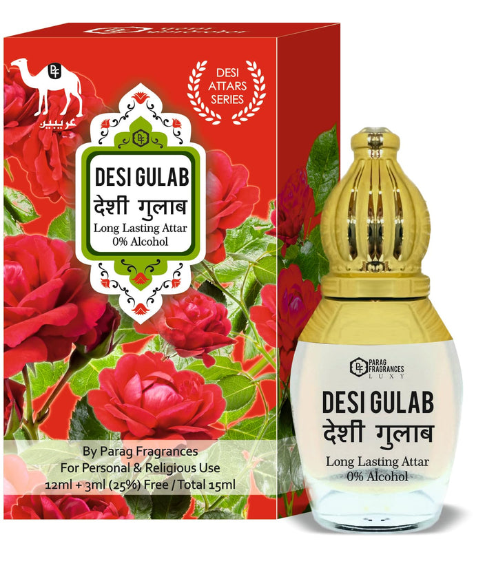 Parag Fragrances Desi Attar Series 15ml (For Pooja and Personal Use)