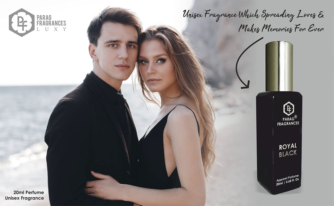 Parag Fragrances Magnifique Luxury Perfume Gift Set For Men/Women ((4pc of 20ml) Musk, Maldives, Hawaii, Black Royal)