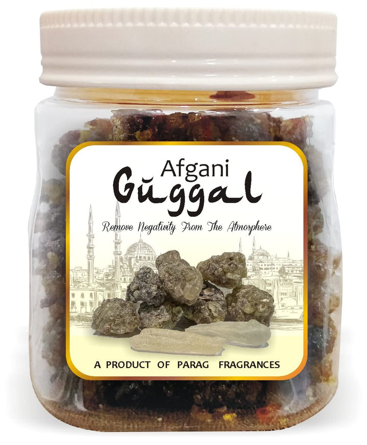 Parag fragrances Afghani Guggal (Pure, Natural and Grade 1) Guggal/Gugal/Guggul/Commiphora Mukul Guggal for Dhoop, Dhuni or Hawan (250gm)