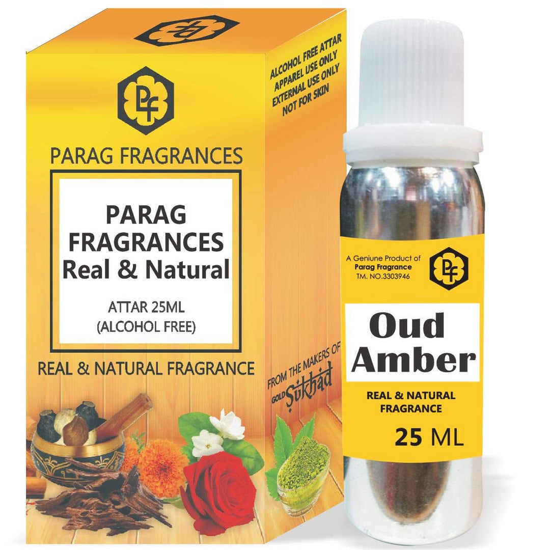 Parag Fragrances Long Lasting, Non-Alcoholic & Grade-1 Attar 25ml (Amber Oud)