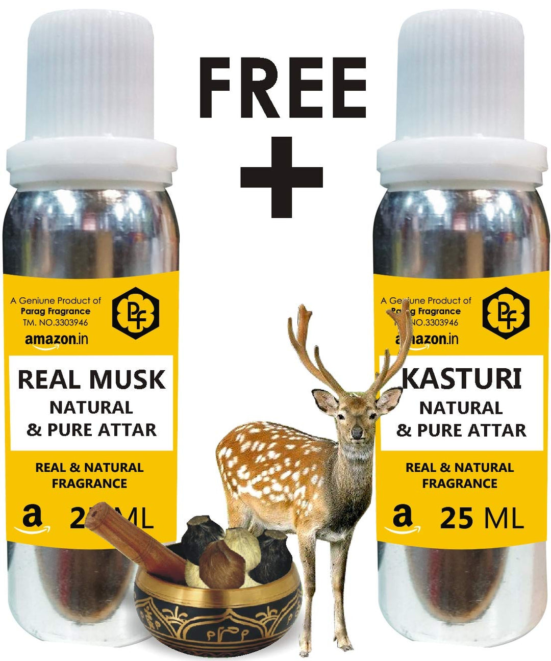 Parag Fragrances Limited Time Offer Buy Real Musk 25ml Attar & Get Kasturi 25ml (Improved Formula) Attar Free …