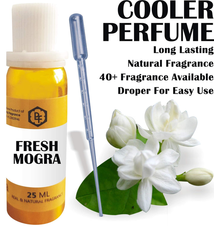 Parag Fragrances Fresh Mogra, 25ml Cooler Perfume/Aroma Diffuser Oil Or Fragrance, Long Lasting Cooler Perfume/Aroma Diffuser Fragrance Oil For Unisex
