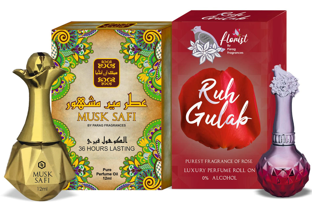 Parag Fragrances Combo Offer Pack of Luxury & Premium Attar Perfumes (Alcohol Free & Long Lasting)