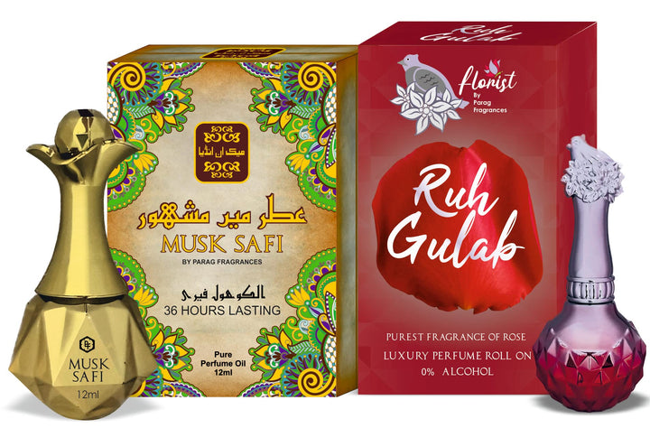 Parag Fragrances Combo Offer Pack of Luxury & Premium Attar Perfumes (Alcohol Free & Long Lasting)