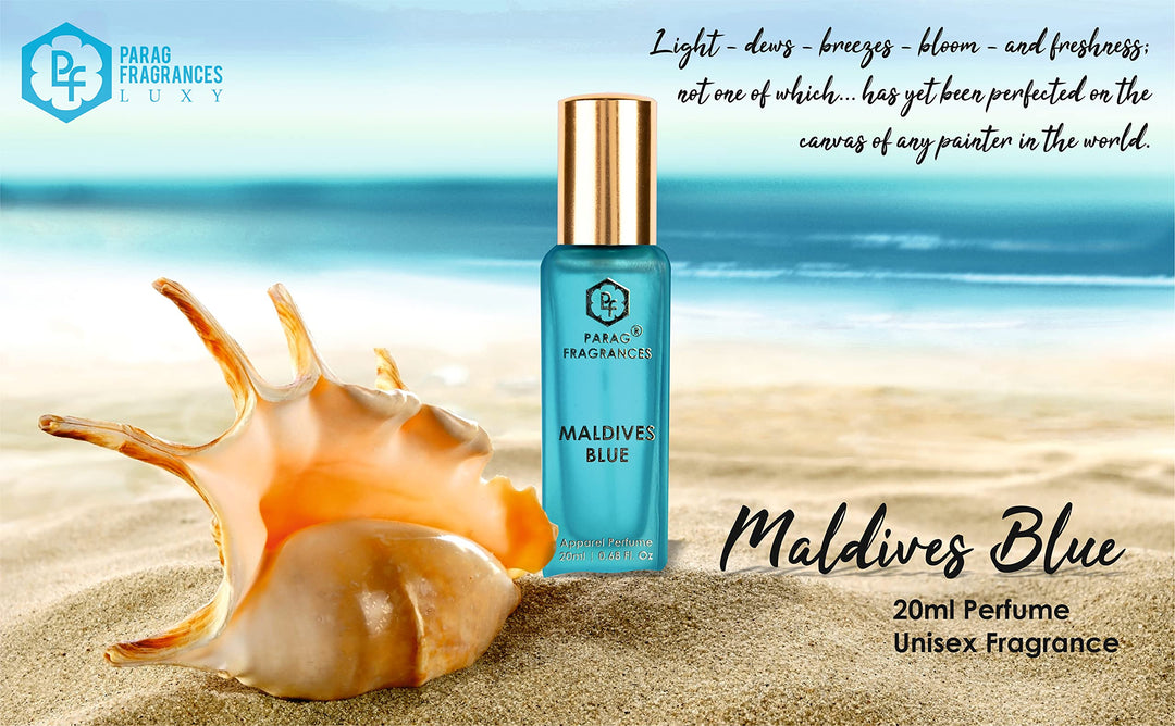 Parag Fragrances Magnifique Luxury Perfume Gift Set For Men/Women ((4pc of 20ml) Musk, Maldives, Hawaii, Black Royal)