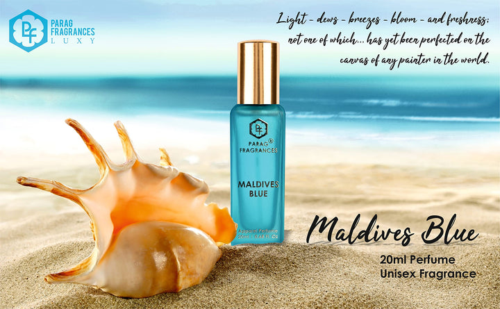 Parag Fragrances Magnifique Luxury Perfume Gift Set For Men/Women ((4pc of 20ml) Musk, Maldives, Hawaii, Black Royal)