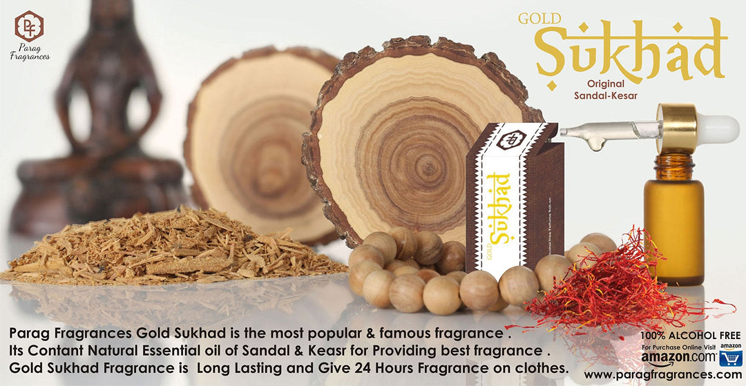 Parag fragrances Sukhad Sandal Kesar Attar, 6ml