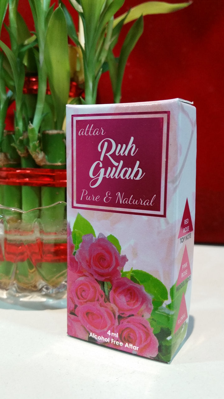 Parag fragrances Attar Ruh Gulab Alcohol-Free Fragrance (4 ml)