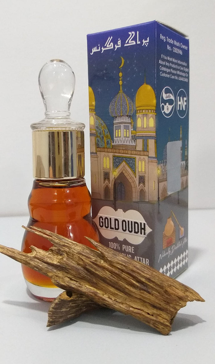 Parag Fragrances 100% Pure Gold Oud (Combodiyan) 3Days Lasting Attar Perfume/Natural Oudh Perfume For Men