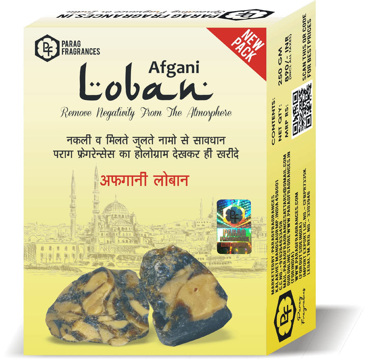 Parag Fragrances Afgani Loban Money Saver Pack 250gm / Loban for Home Fragrance, Meditation and Air Purification