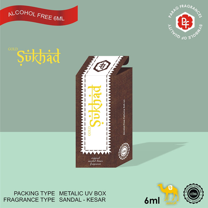 Parag fragrances Sukhad Sandal Kesar Attar, 6ml