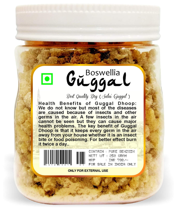 Parag Fragrances Boswelli Guggal (Non-Edible) Only for Hawan Guggal/Commiphora Gugal for Dhoop, Dhuni or Hawan (250gm)