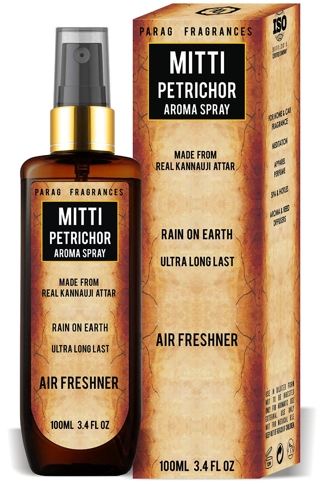 Parag Fragrances Citrus & Musk Essential Oil Room Spray Perfume For 24 Hours Freshness & Fragrance at Home/Spreading Positive Energy, Best For Relaxation, Air Freshener / 100ml