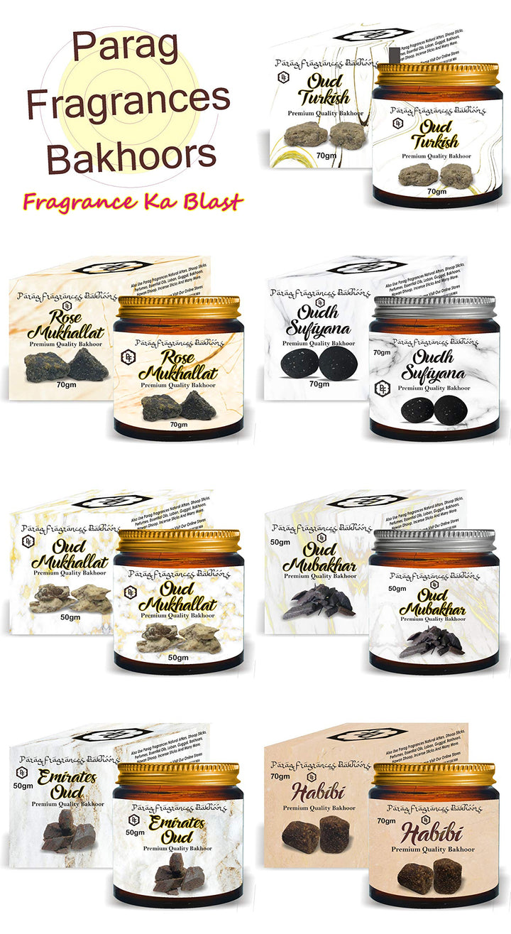 Parag Fragrances Arabic Bakhoor 50gm Natural Ingredients and Oud Woods (Oud Sufiyana)