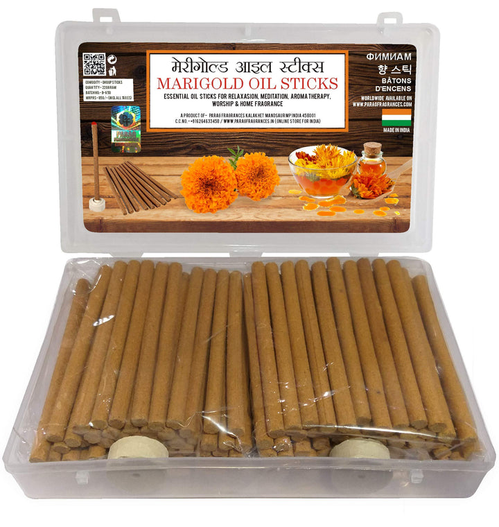 Parag Fragrances Marigold Essential Oil Dhoop Sticks 220 Gram