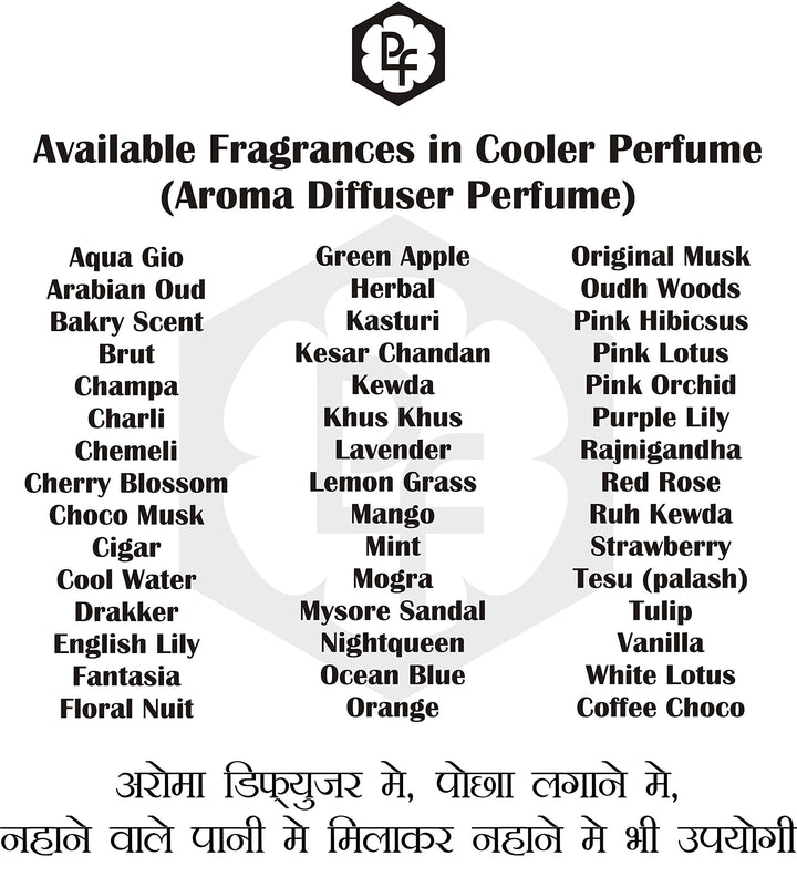 Parag Fragrances Fresh Mogra, 25ml Cooler Perfume/Aroma Diffuser Oil Or Fragrance, Long Lasting Cooler Perfume/Aroma Diffuser Fragrance Oil For Unisex